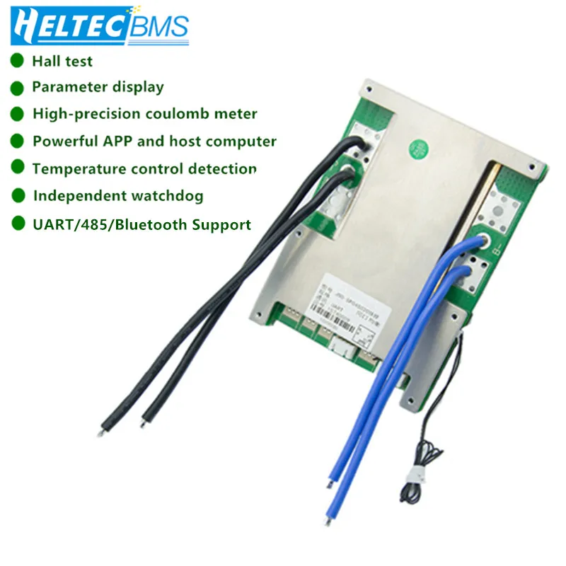 Умная плата защиты аккумуляторов UART/485/CAN Bluetooth BMS с разъемом для 60/80A/100A/120A 3 7 В 14 8 в
