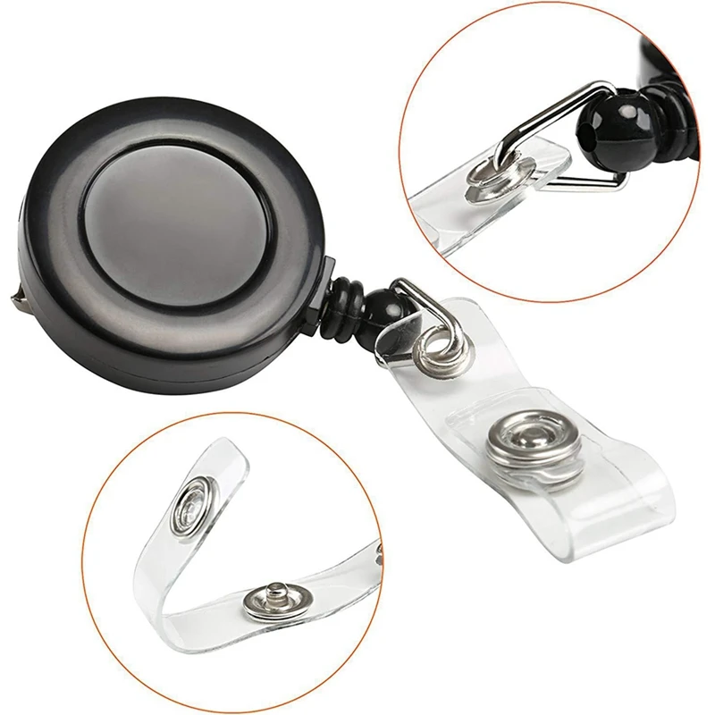 10 шт. выдвижной держатель значка ID бейдж катушка клип на держателей карт с