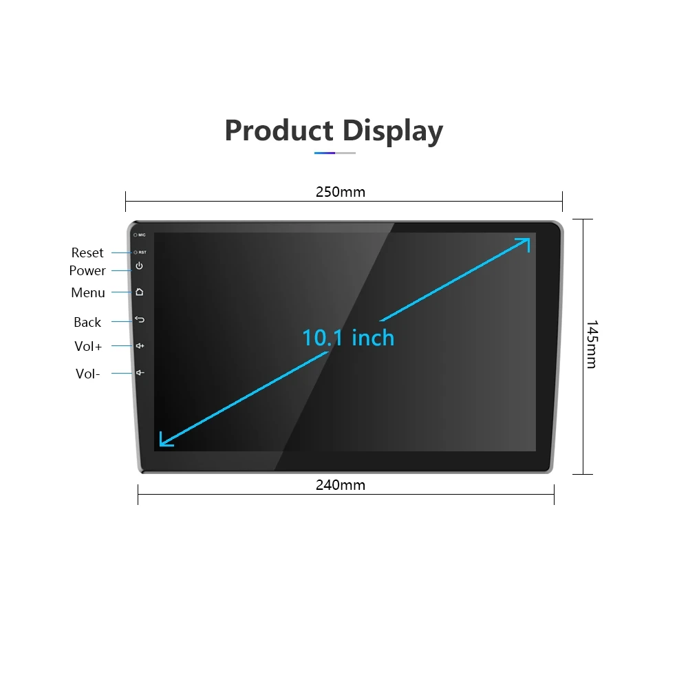 

universal Car Radio 9 & 10.1 inch 2.5D GPS 2 DIN Android Car Multimedia Player for Volkswagen Nissan Kia Toyota Skoda Car Stereo
