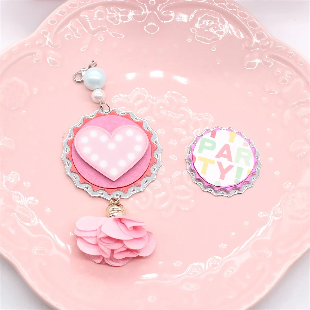 Ножи для вырубки металлических крышек KSCRAFT для декорирования бумаги при скрапбукинге.