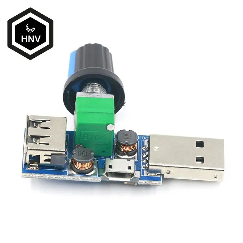 

Mini USB fan governor wind speed air volume regulator cooling mute multi function office dormitory bedside