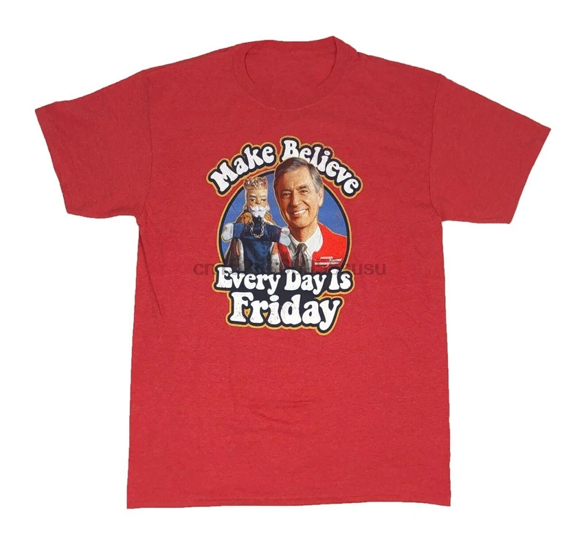 Mr Rogers Neighborhood Friday каждый день Ретро ТВ-шоу графическая Мужская футболка S-Xl