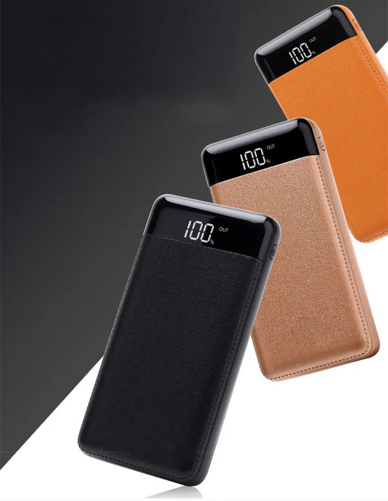 Внешний аккумулятор 30000 мАч внешний PoverBank 2 USB светодиодный портативный мобильный