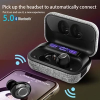 ddj k20 mini in ear 5 0 bluetooth wireless headset earbuds smart touch hifi stereo with microphone suitable for all mobile phone