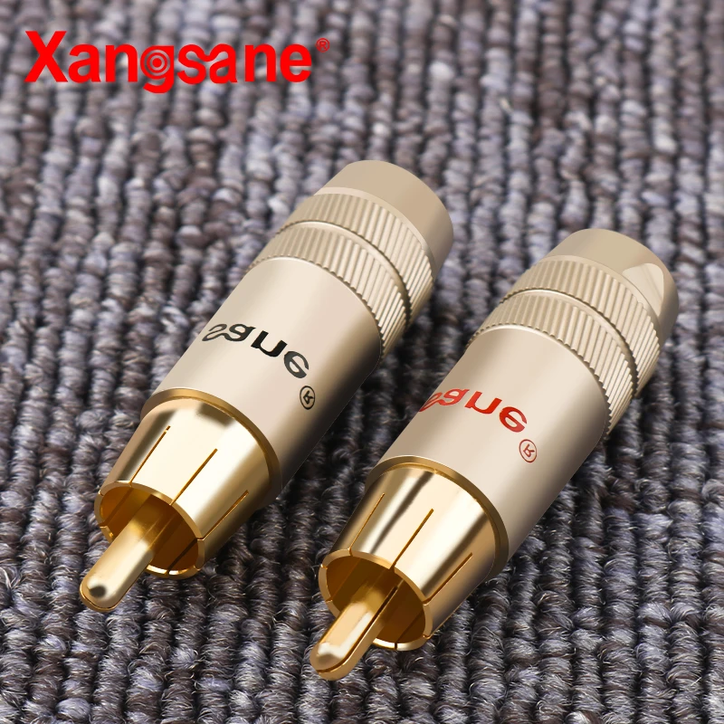 4 шт., штекеры rca из чистой меди, с золотым покрытием (art.: 3920b87d900bc) - 3920b87d900bc