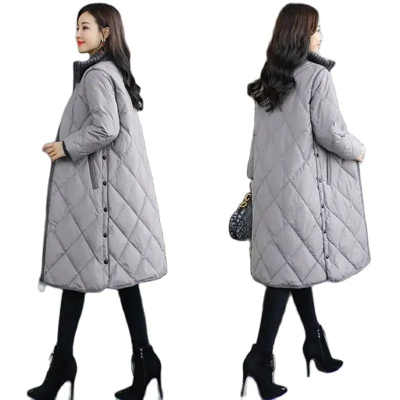 

Overcoat Parka Ladies Cotton Jacket Winter Clothes 2021 New Add Long Loose Thicken Down Cotton Clothes Ladies Windbreakers Coat