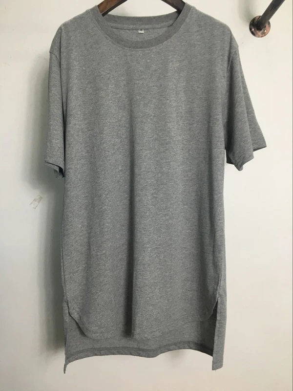 Пустая негабаритная футболка модная kanye west передняя короткая задняя длинная arc