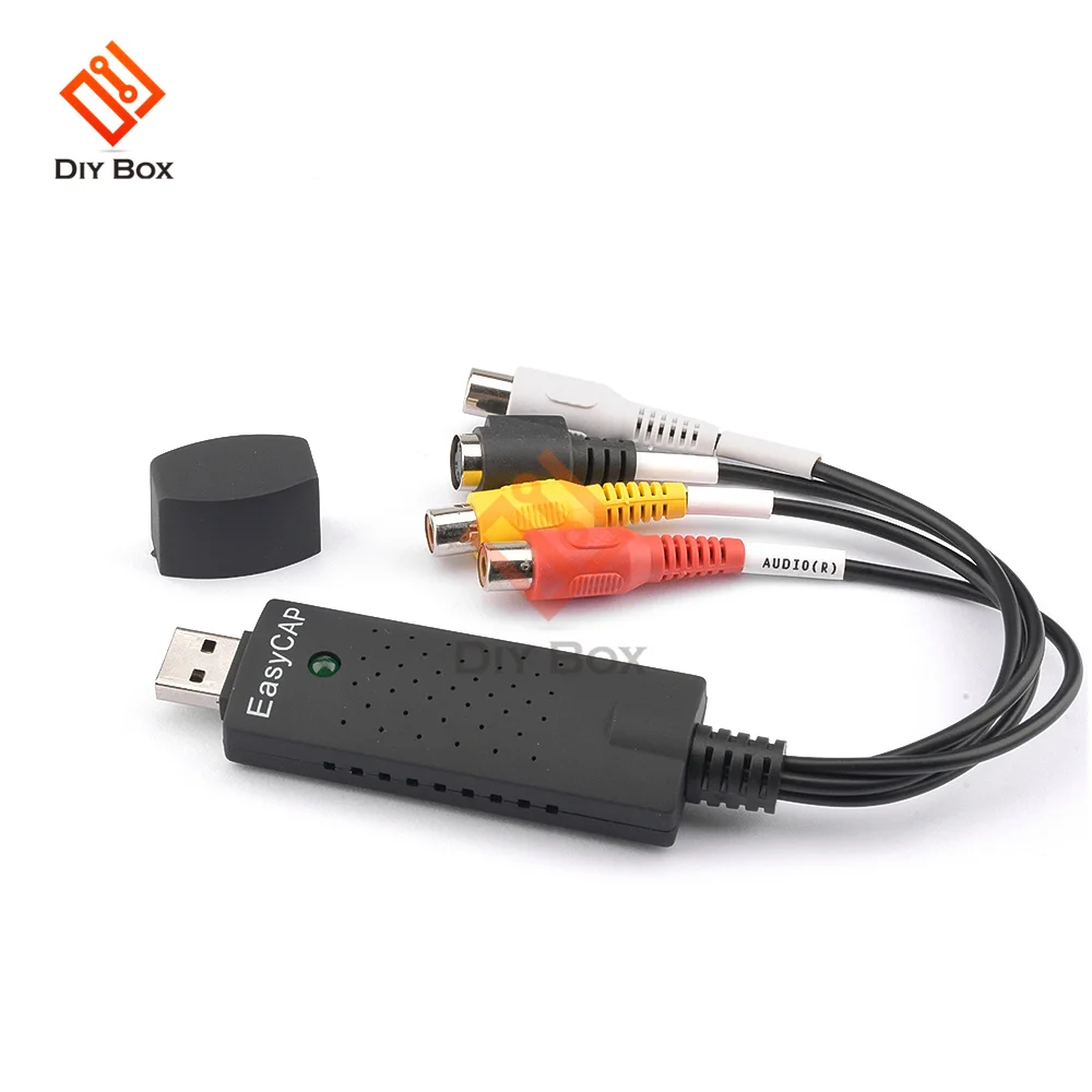 Easycap USB 2.0 Video Capture TV DVD VHS DVR Adapter Card with Audio Support Win8 Win10 For Computer/CCTV Camera | Электроника