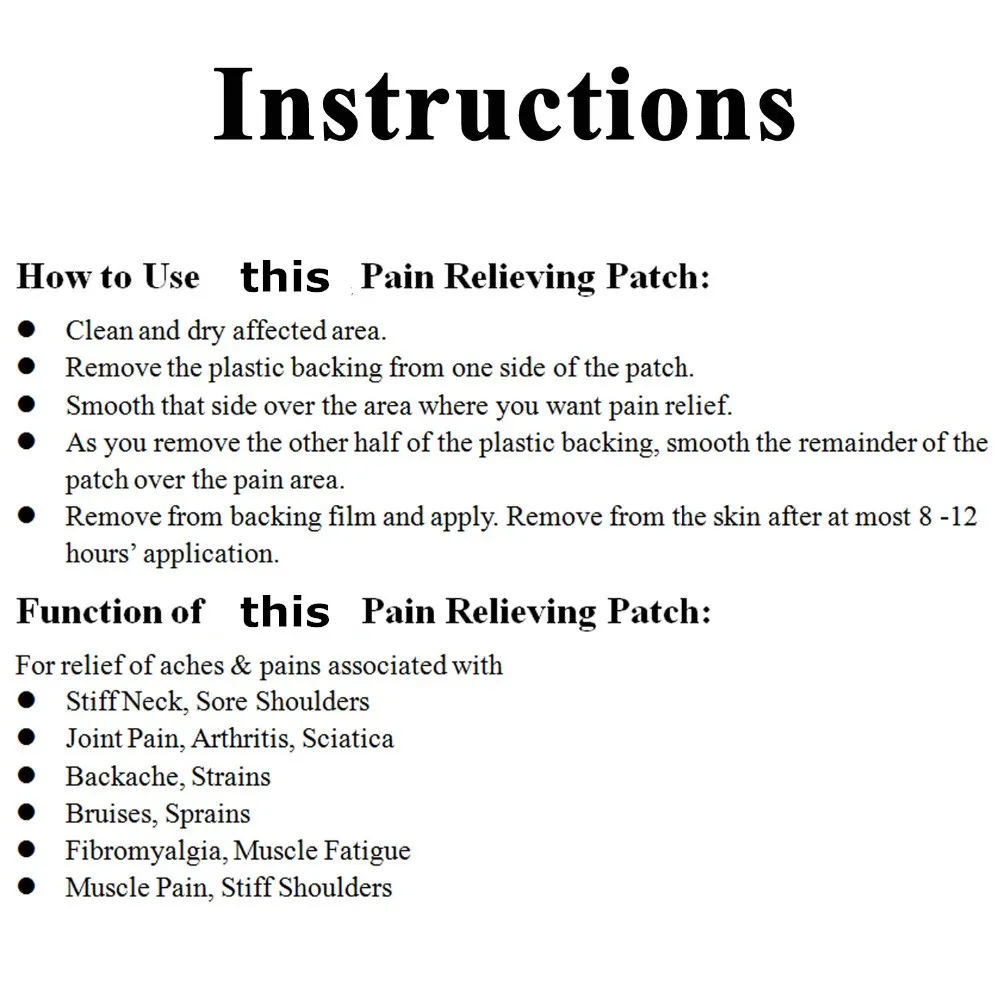 40 шт. белый бальзам с тигром лечебные пластыри десятки болевых пластин