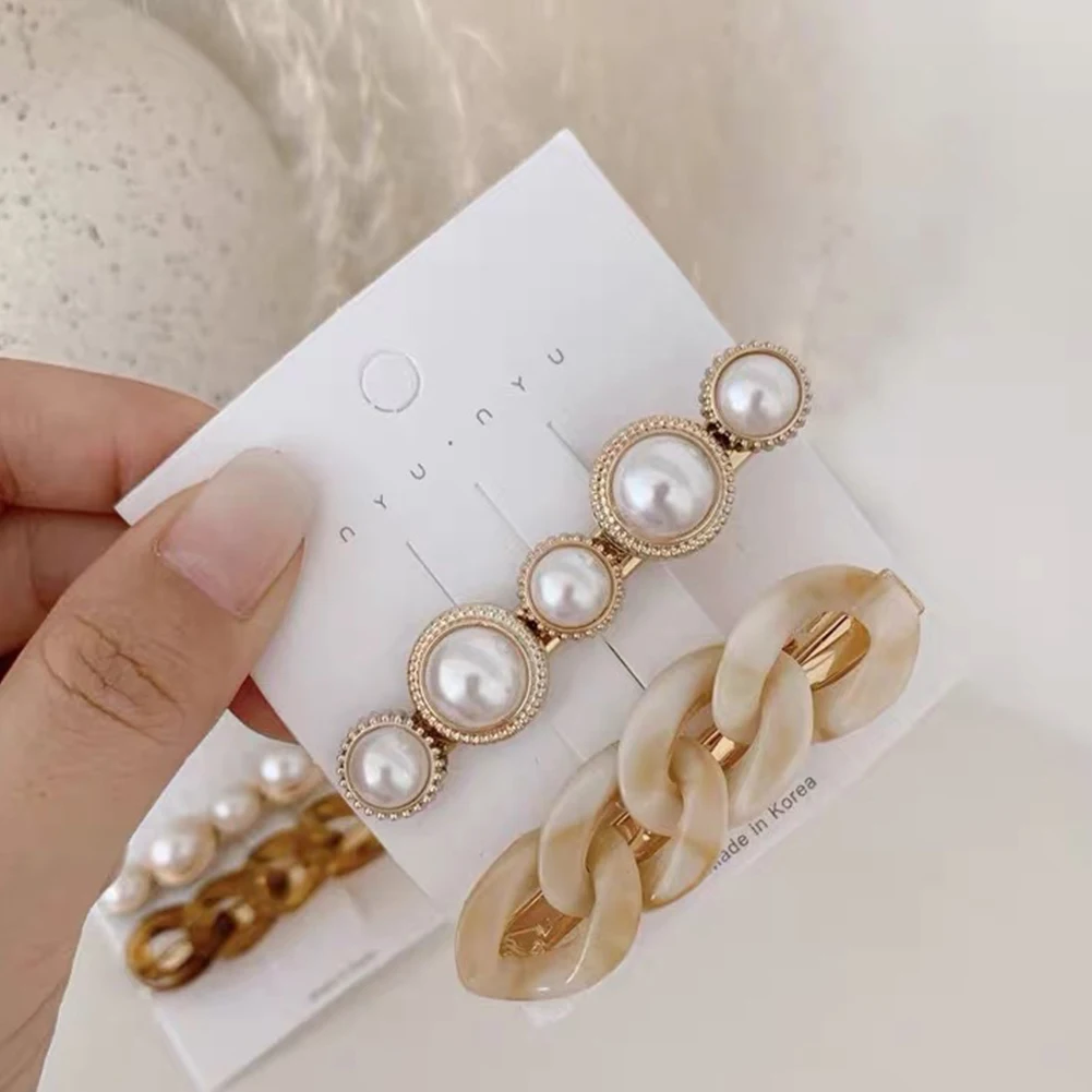 

New Handmade Chain Hair Clips Gold Color Long Barrettes Hair Clips for Women Girls Korean Fashion Hairpin Hair Accessories Gifts
