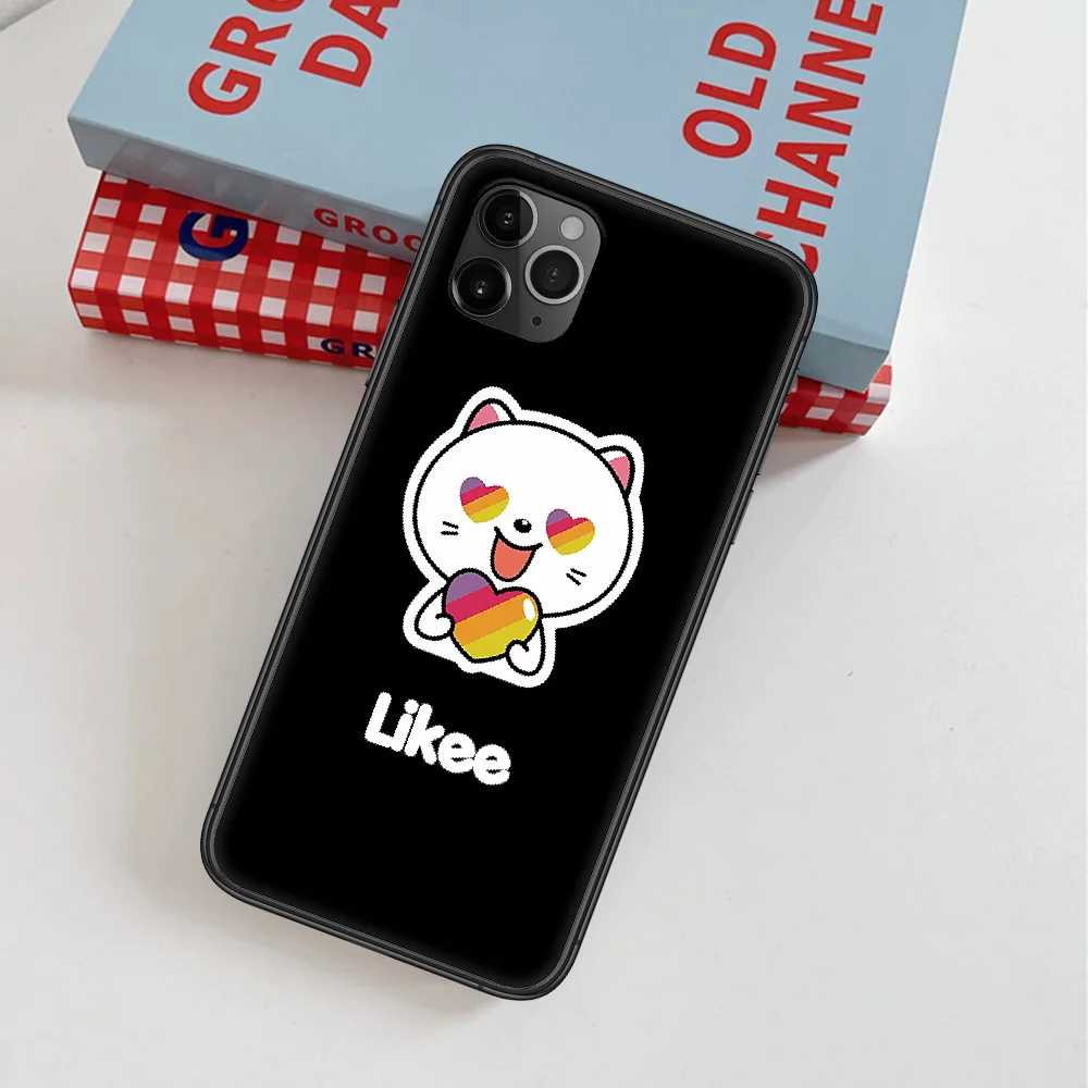 

Likee Logo Heart Cartoon Phone Case For IPhone 4 4s 5 5S SE 5C 6 6S 7 8 Plus X XS XR 11 12 Mini Pro Max 2020 black Cover 3D