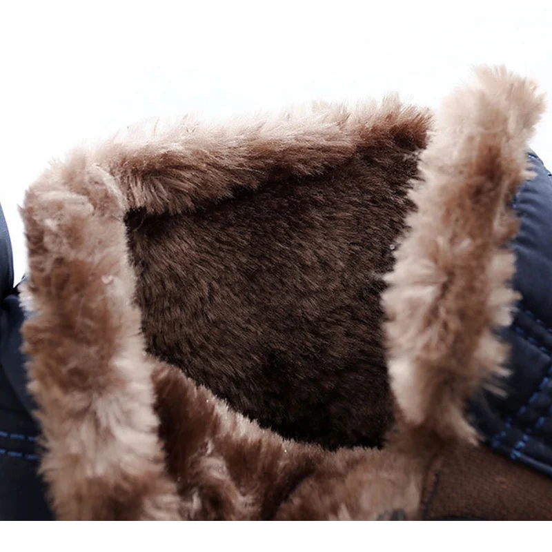 Мужские зимние ботинки Модная теплая обувь на платформе Удобные мужские Прочные