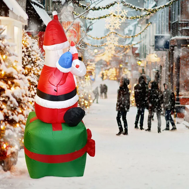 Горячая продажа надувной Санта Клаус на открытом воздухе Рождество украшения