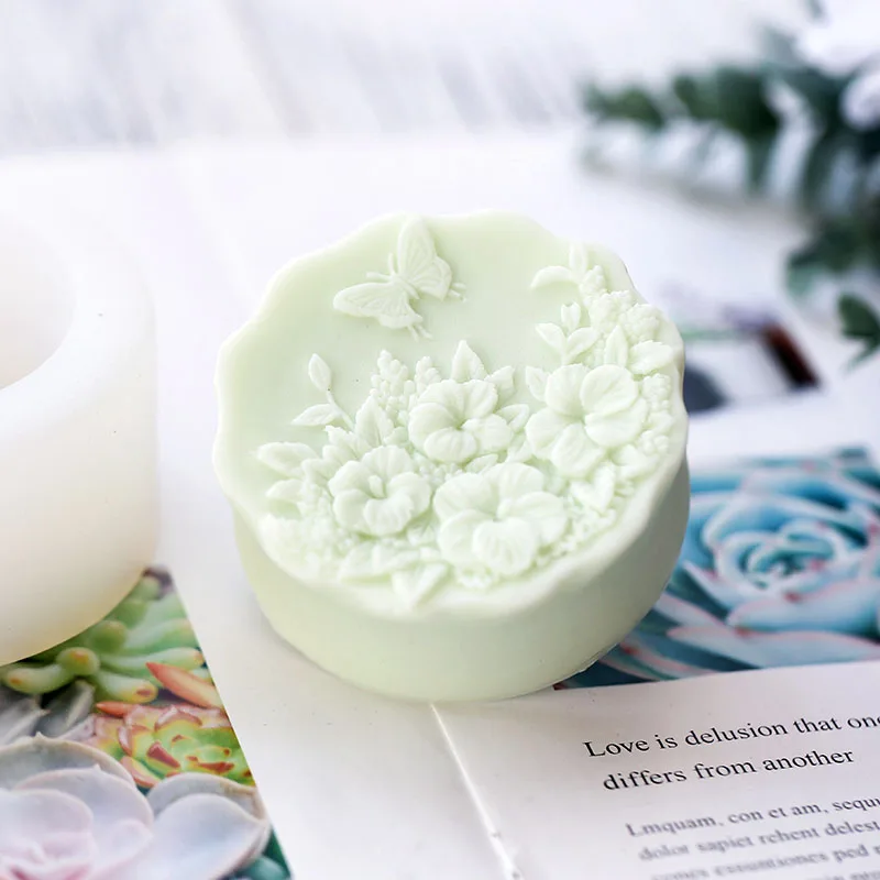 Цветок силиконовые формы для мыла бабочка любовь цветок дизайн мыла|Формы мыла| |