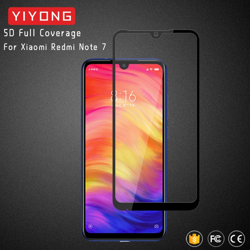 Стекло YIYONG 9D с полным покрытием для Xiaomi Redmi Note 7 6 5 8 Pro 8T защитное закаленное стекло