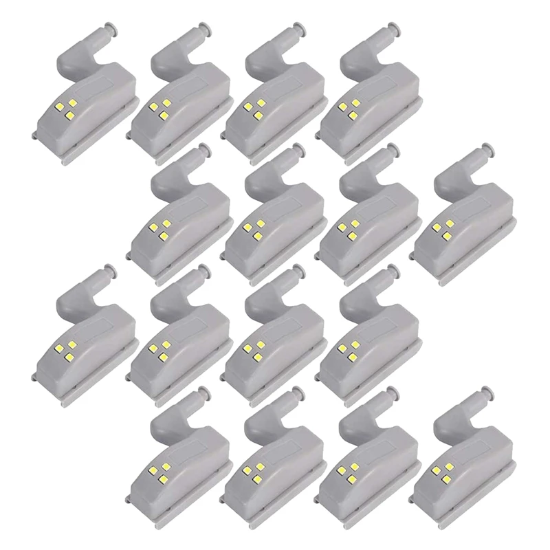 

16Pcs Hinge LED Sensor Light for Kitchen Cabinet Cupboard Closet Night Lights, Living Room/Bedroom/Wardrobe Night Lights