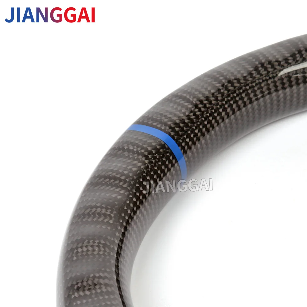 Рулевое колесо из углеродного волокна для Ford Mustang 2015-2017 2018-2023 красное рулевое с