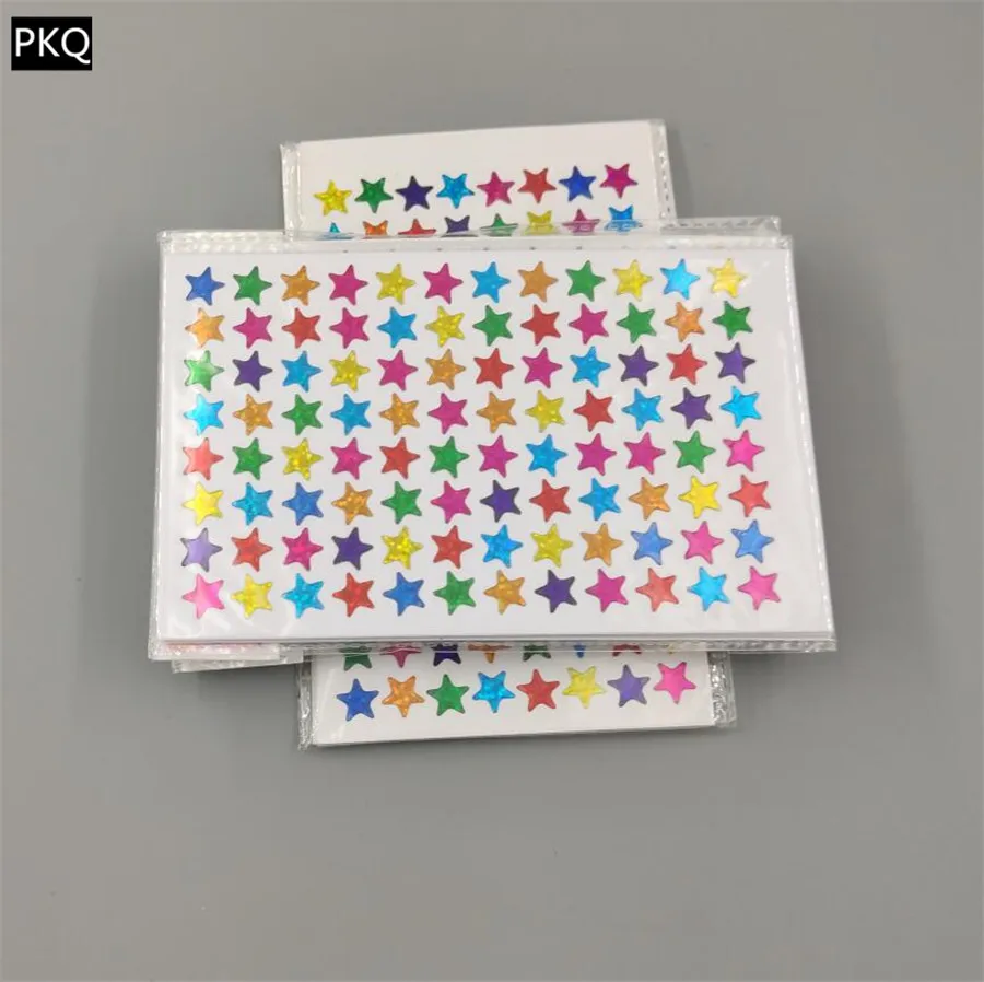 5bag 10Sheets/960pcs/bag Colorful Stars stickers Label Reward stationary star Sticker DIY Gift Label