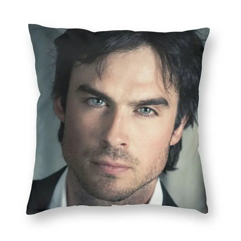 

Ian Somerhalder Pillowcover Decoration Damon Salvatore Cushion Cover Throw Pillow for Sofa Double-sided Printing