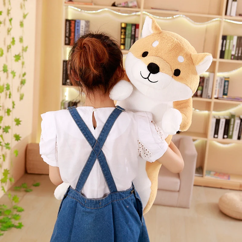

60/80/100CM Large Super Meng Husky Chihuahua Stuffed Animal Plush Toy Pillow Doll, Kawaii Shiba Inu, Boy and Girl Birthday Gifts
