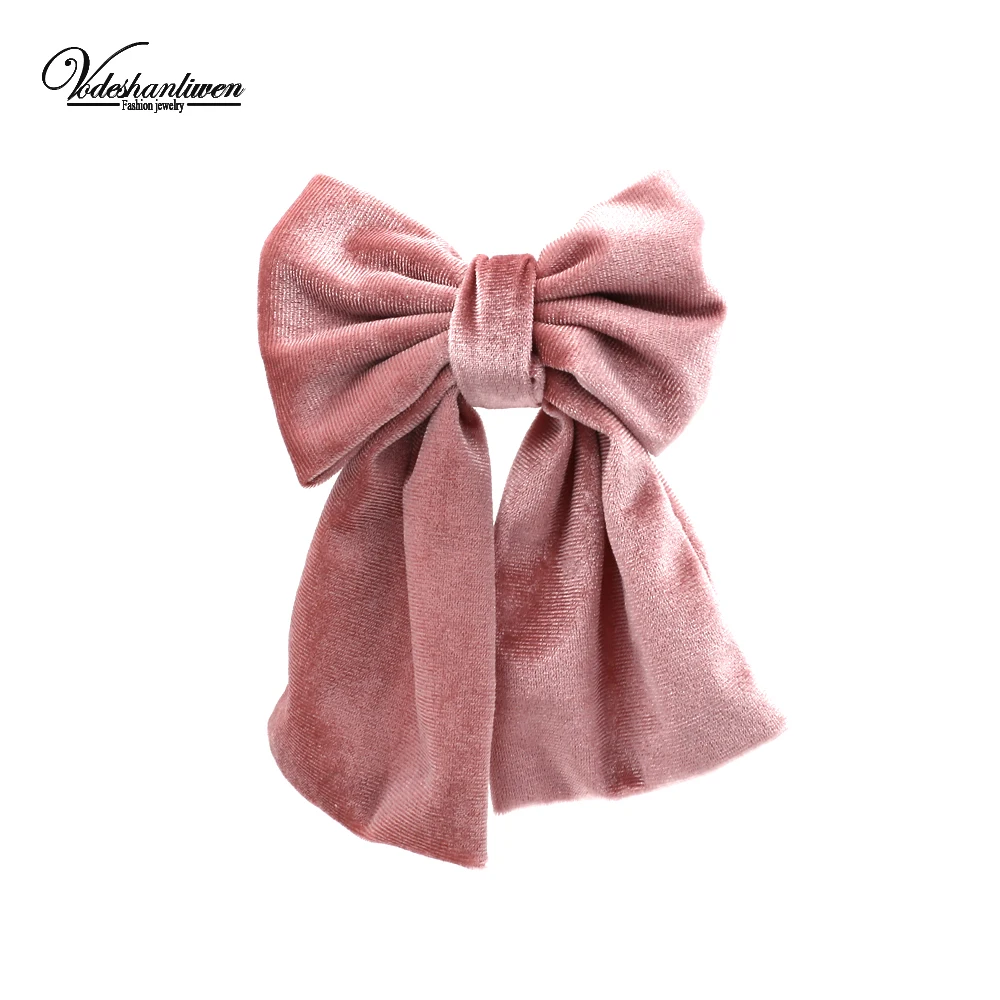 Vodeshanliwen заколки для волос с большим бантом из ткани женщин аксессуары модные