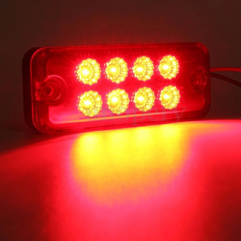 Габаритный боковой фонарь для автомобиля 8 светодиодный индикаторов красный| |