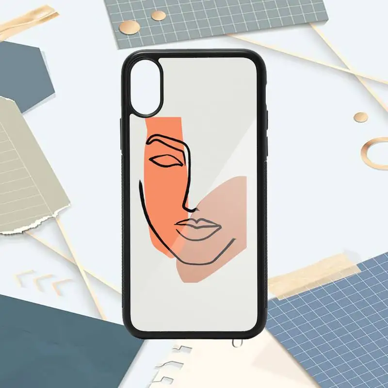 

Art Retro Abstract Geometry Phone Case PC for iPhone 11 12 pro XS MAX 8 7 6 6S Plus X 5S SE 2020 XR