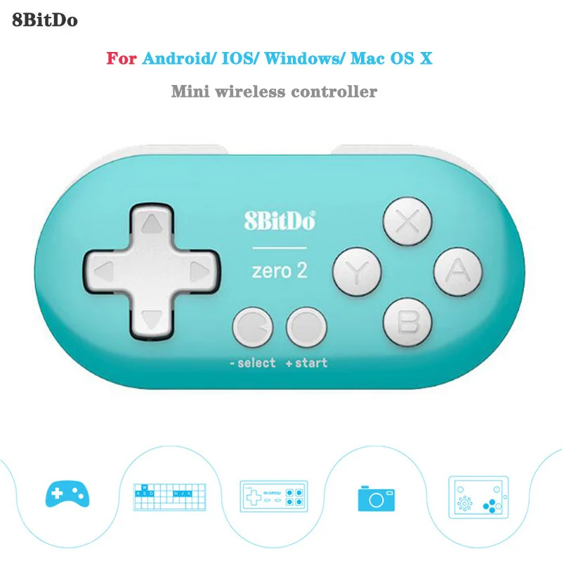 Беспроводной мини геймпад 8bitdo Zero 2 игровой контроллер Bluetooth джойстик для Nintendo Switch