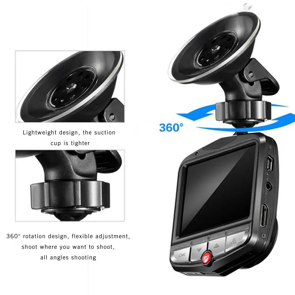 

Mini Car Driving Recorder Double Lens Driving Recorder 1080P HD Night Vision 150 Degrees Wide Angle Parking Monitoring Camera