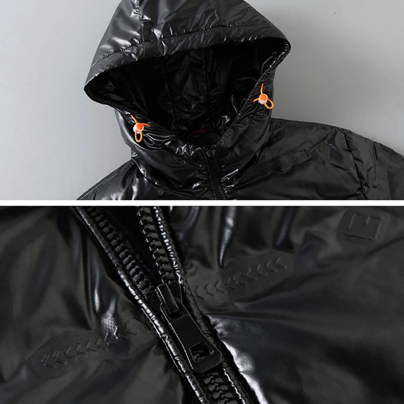 Men's Winter Parka 12XL 11XL 10XL Plus Size Jackets Men Thickened Warm Hooded Coats Male Outerwear Large Size Men Glossy Jacket