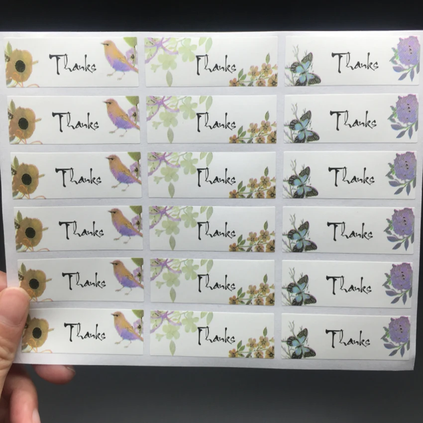 180 шт./лот Длинная лента этикетка уплотнение наклейка самоклеящаяся &quotспасибо&quot