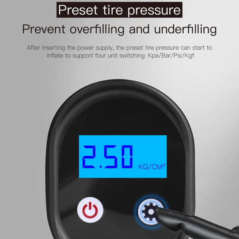 Air Compressor Portable Mini Inflator Smart Wireless Tyre Pump for Bicycle Motorcycle F-Best | Автомобили и мотоциклы