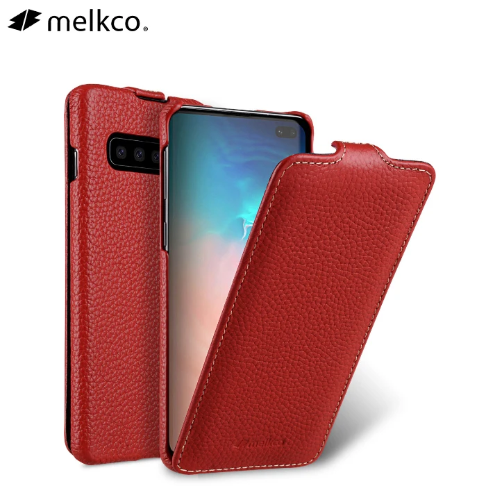 Чехол-книжка для Samsung Galaxy S10 кожаный с вертикальным открыванием | Мобильные