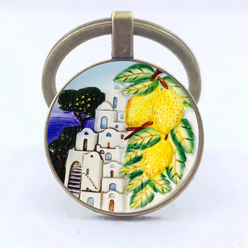 25 мм брелок для ключей Европейский средиземноморский греческий испанский