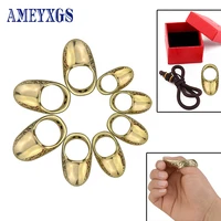 1pc archery 16 23mm copper thumb finger guard ring protector traditional brass protector gear for bow and arrow shooting hunting