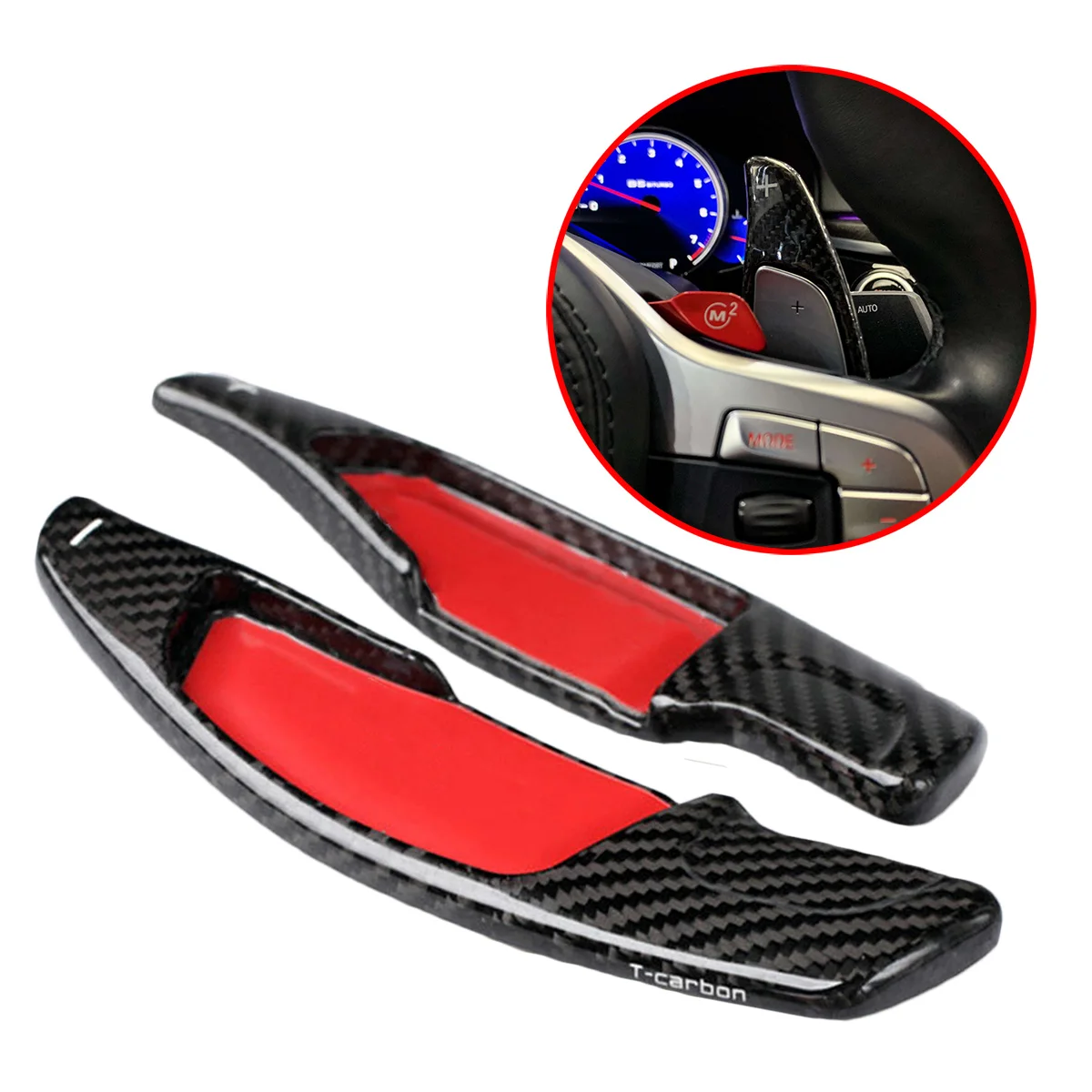 

Car Steering Wheel Shift Paddle Gear Shifter Fit For BMW 5 7 Series X3 X4 M5 G01 G02 G11 G12 G30 G38 F90 Carbon Fiber