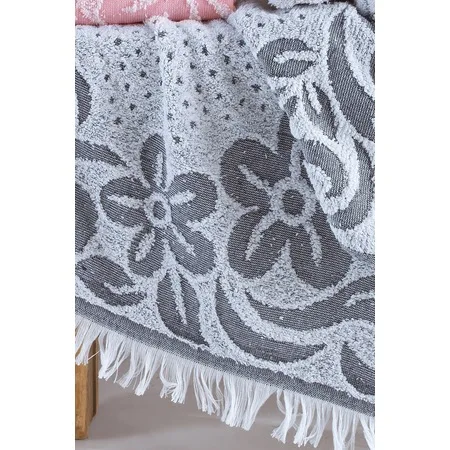 

3D Tribal Jacquard Fringed 6 Pieces 50x90 cm Hand and Face Towel Set