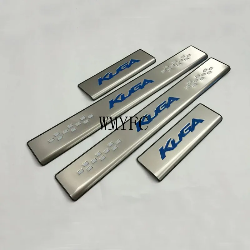 Накладка на порог из нержавеющей стали для Ford Kuga 2013 2014 2015 2016 2017 2018 2019|Хромирование|