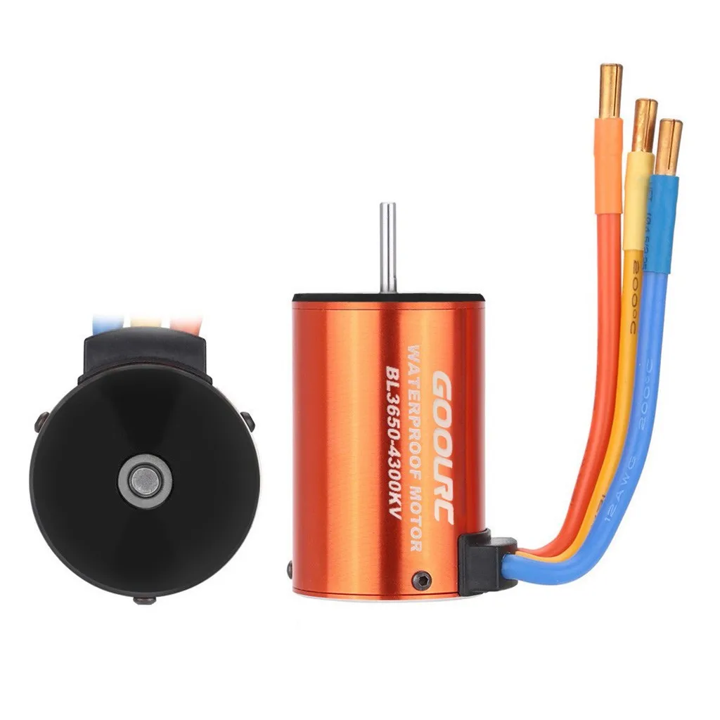 550 4300KV 4-полюсный бесщеточный двигатель без датчика для 1/10 4WD грузовиков с