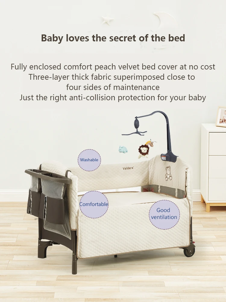 Складная Многофункциональная детская кровать и для новорожденных с