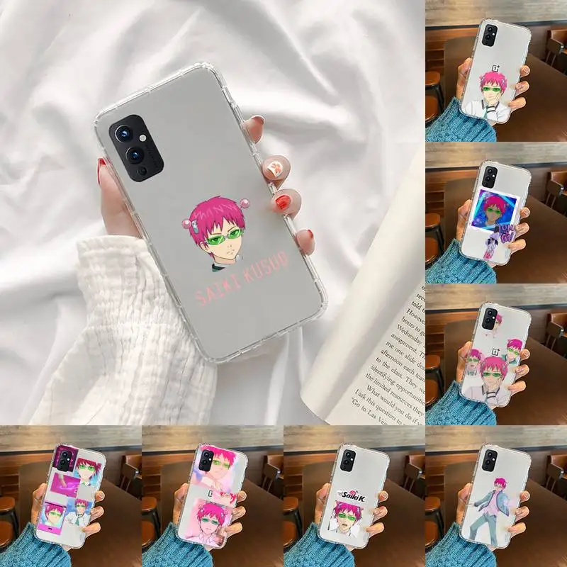 

The Disastrous Life of Saiki Phone Case Transparent For OnePlus 9 8 7 7t 8t Oppo find X3 X2 reno5 Vivo X60 X50 Pro MeiZu 17 16XS