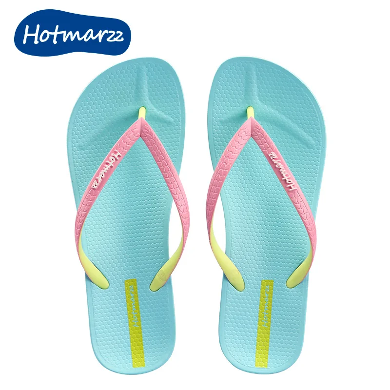 Hotmarzz фирменные шлепанцы Женские повседневные на плоской подошве Однотонные