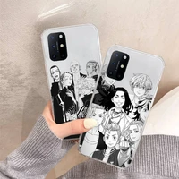 tokyo avengers revengers manjiro sano phone case transparent for oneplus 7 9 8 t pro design shell cover