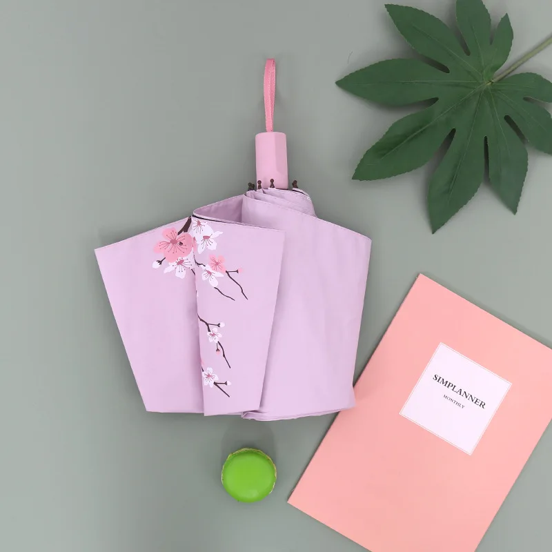 

Umbrella men and women rain and sun dual-purpose umbrella folding sun umbrella sun umbrella sun umbrella portable UV students