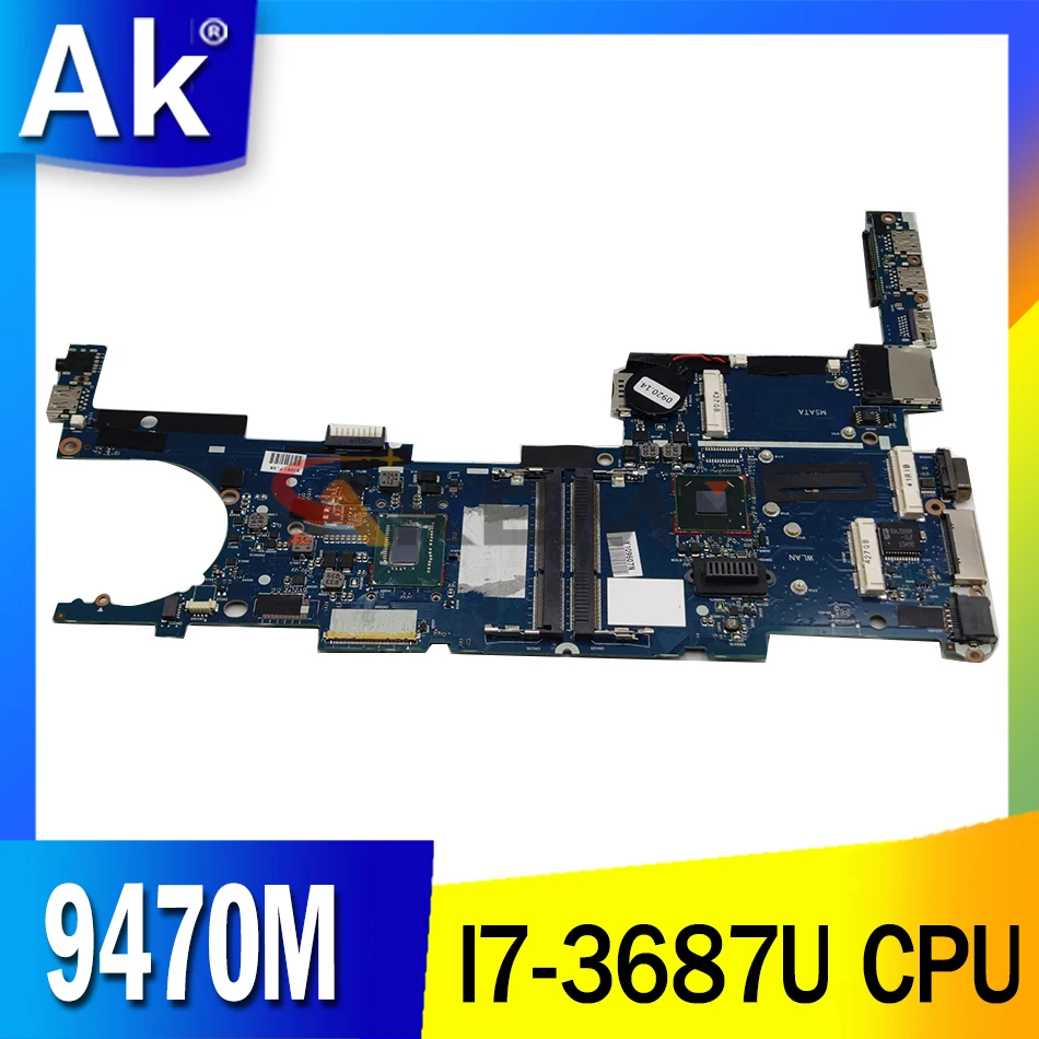 Материнская плата Akemy для ноутбука HP Elitebook 9470M 727623-601 6050A2569401-MB-A02 с процессором SR0XH