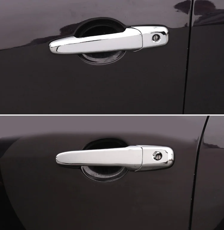 

For Ford Ranger Everest 2006 2007 2008 2009 2010 2011 Chrome Carbon Fiber Car Door Handle Cover Trim Sticker Styling Accessories