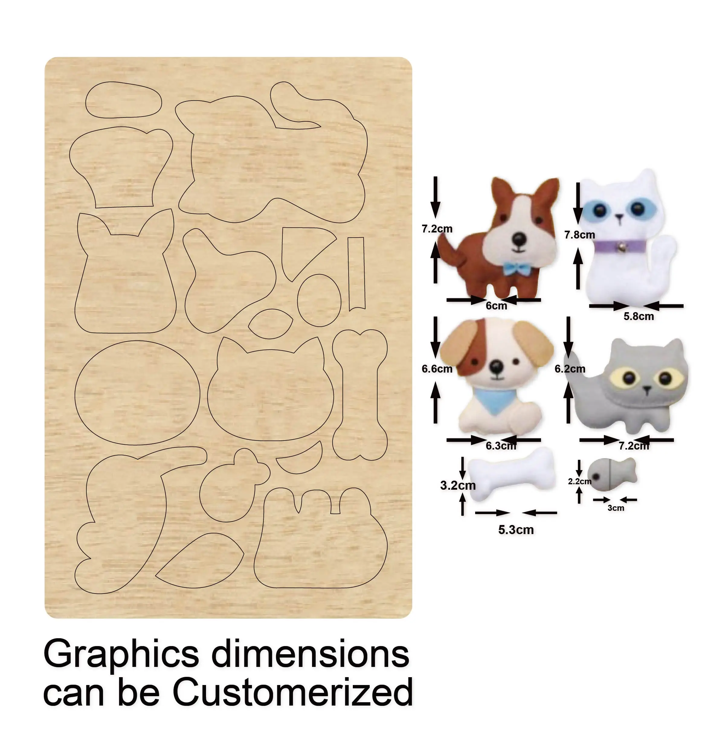 Животные штампы кошка собака кость Рыба кулон резка новые для 2020 высечки