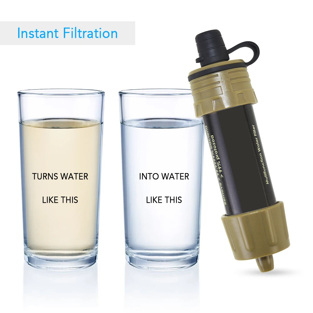 Уличный очиститель воды фильтр для соломинка мини-фильтр система фильтрации
