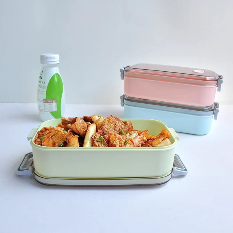 Высокое качество Портативный Ланч-бокс 900 мл Bento box для еды Складная столовая посуда контейнер для еды миска