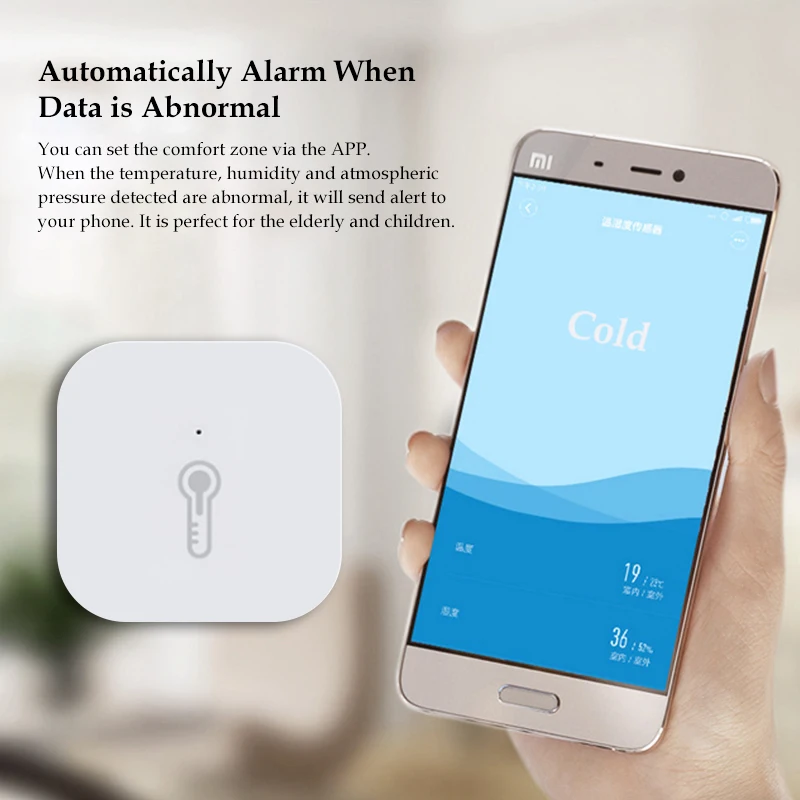 Xiaomi Aqara умный датчик температуры и влажности воздуха работает с Android IOS Mijia APP